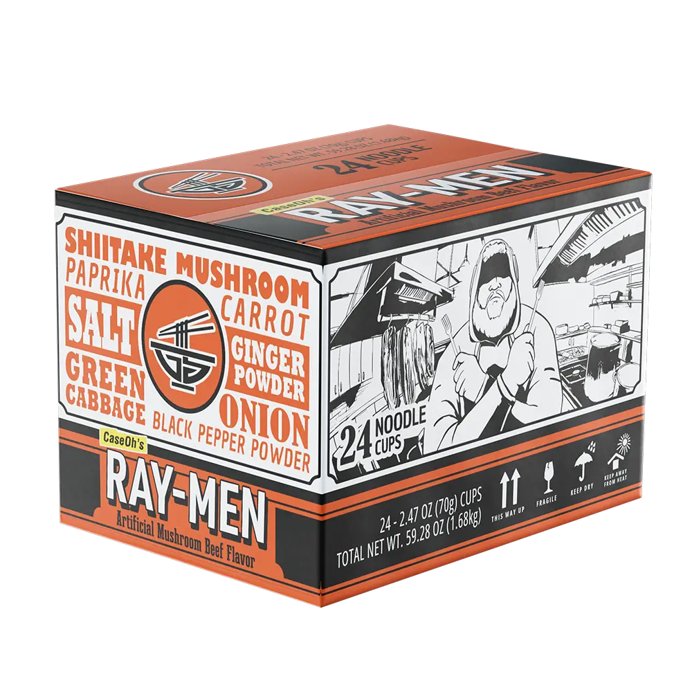 Gamer Soups Instant Noodles - CaseOh's Ray-Men (24 Cup Box) - Image 2